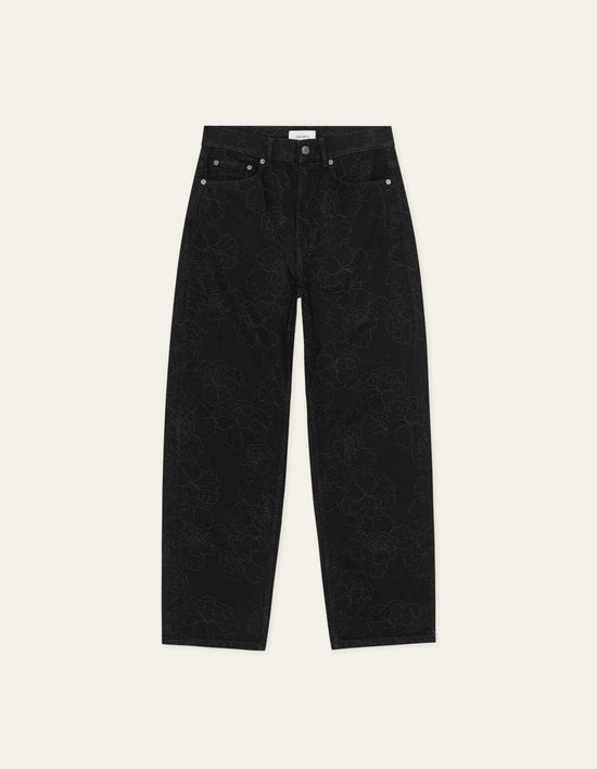 Les Deux ROI AOP DENIM JEANS Black — Les Deux