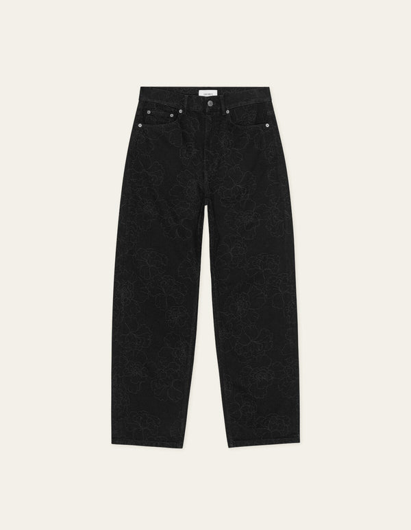 Les Deux ROI AOP DENIM JEANS Black — Les Deux