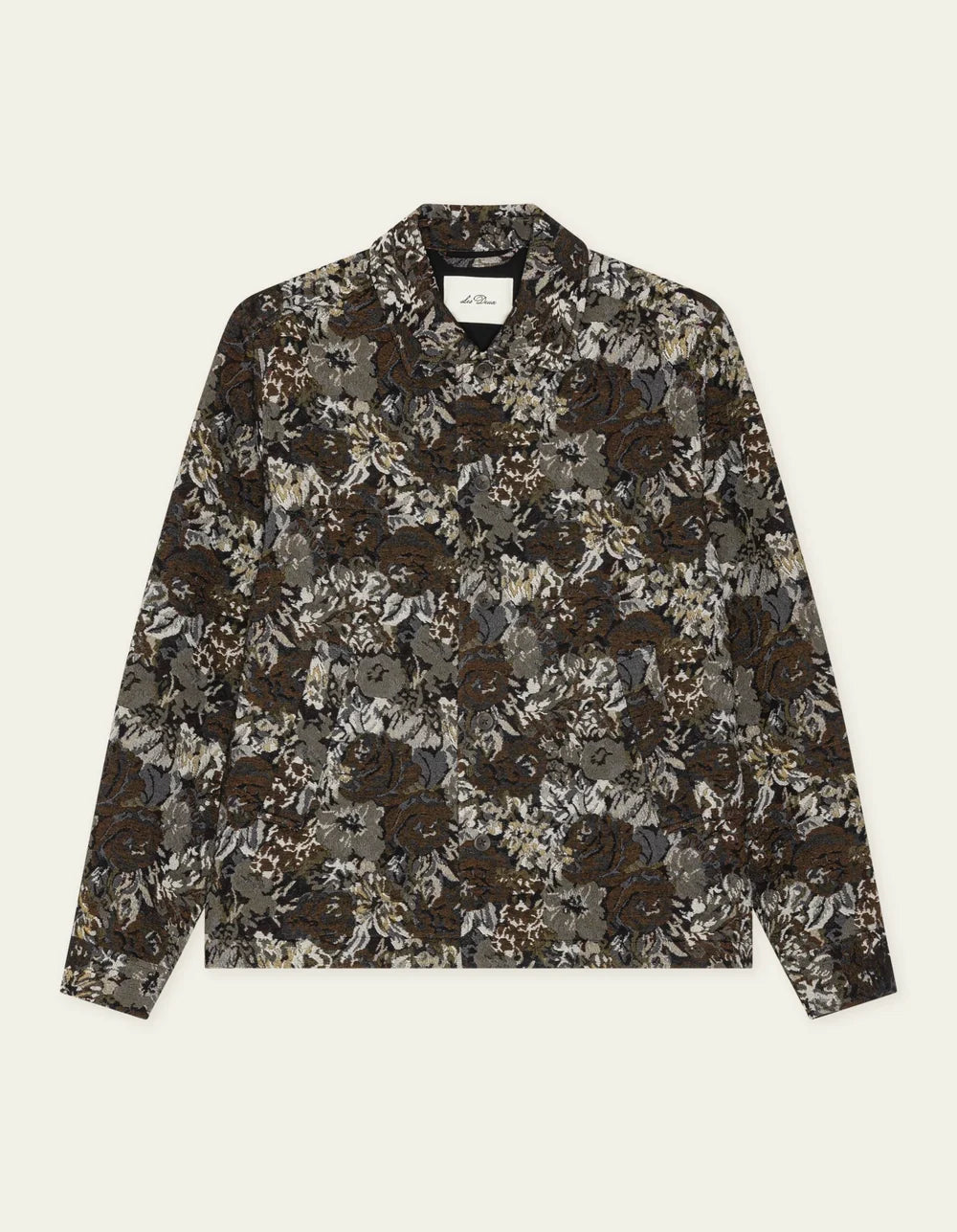 Les Deux ROSE JACQUARD OVERSHIRT Dark Sand