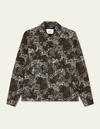 Les Deux ROSE JACQUARD OVERSHIRT Dark Sand
