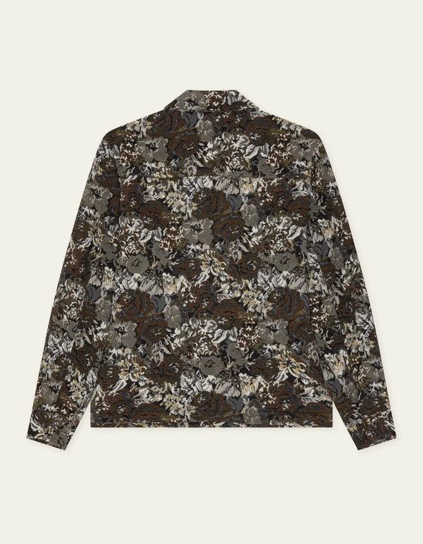 Les Deux ROSE JACQUARD OVERSHIRT Dark Sand