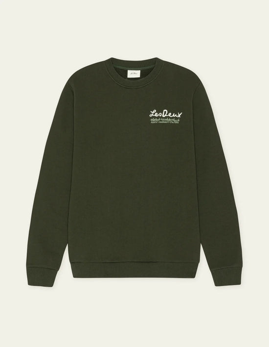 Les Deux RURAL SWEATSHIRT Rosin Green