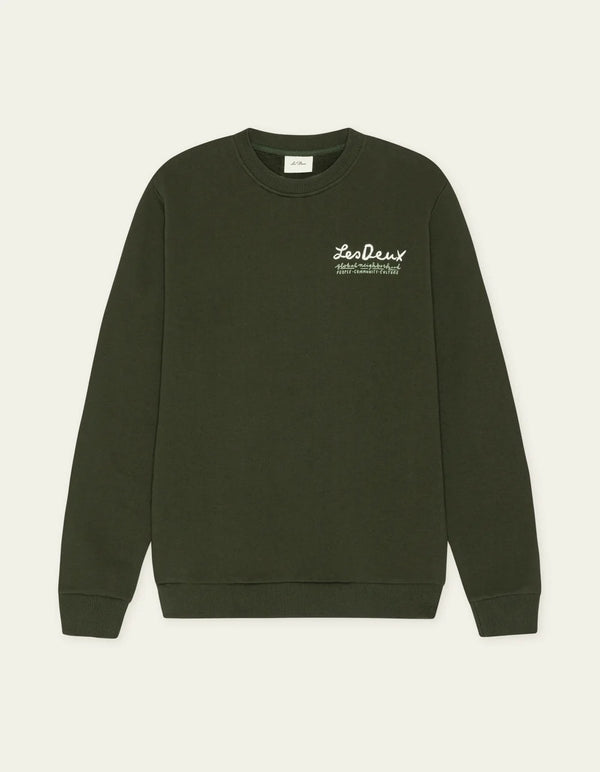 Les Deux RURAL SWEATSHIRT Rosin Green