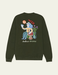 Les Deux RURAL SWEATSHIRT Rosin Green