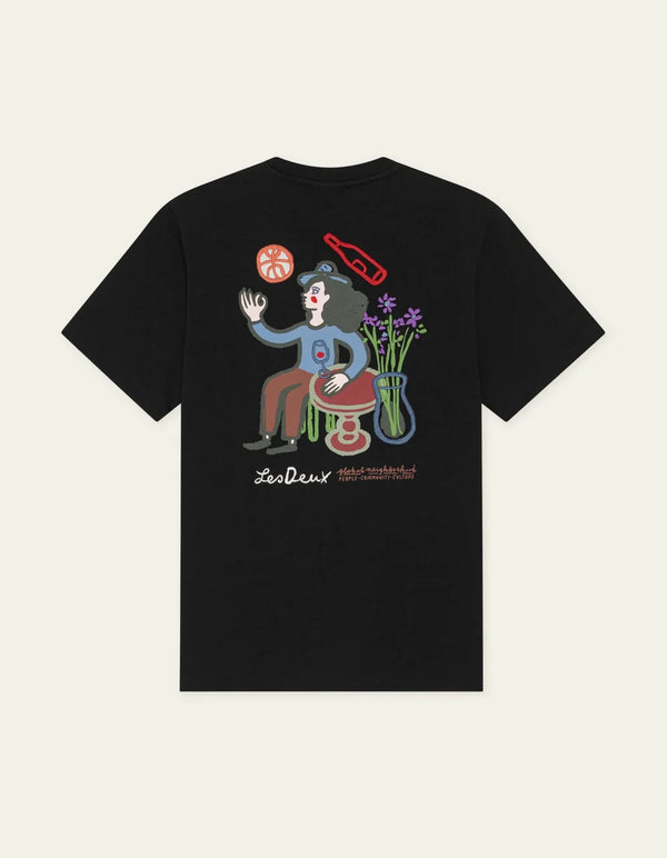 Les Deux RURAL S/S TEE Black — Les Deux