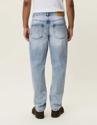 Les Deux RYDER BLEACHED DENIM JEANS Light Indigo Wash