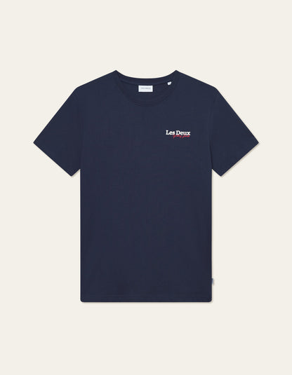 Les Deux Racing T-Shirt Dark Navy