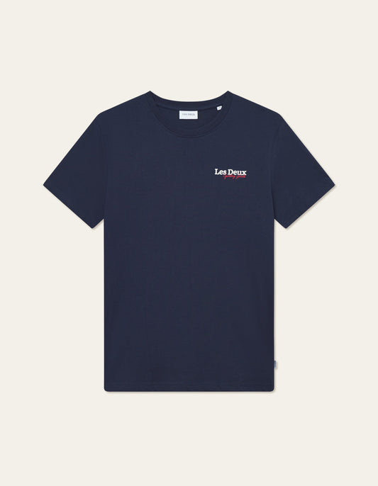 Les Deux Racing T-Shirt Dark Navy