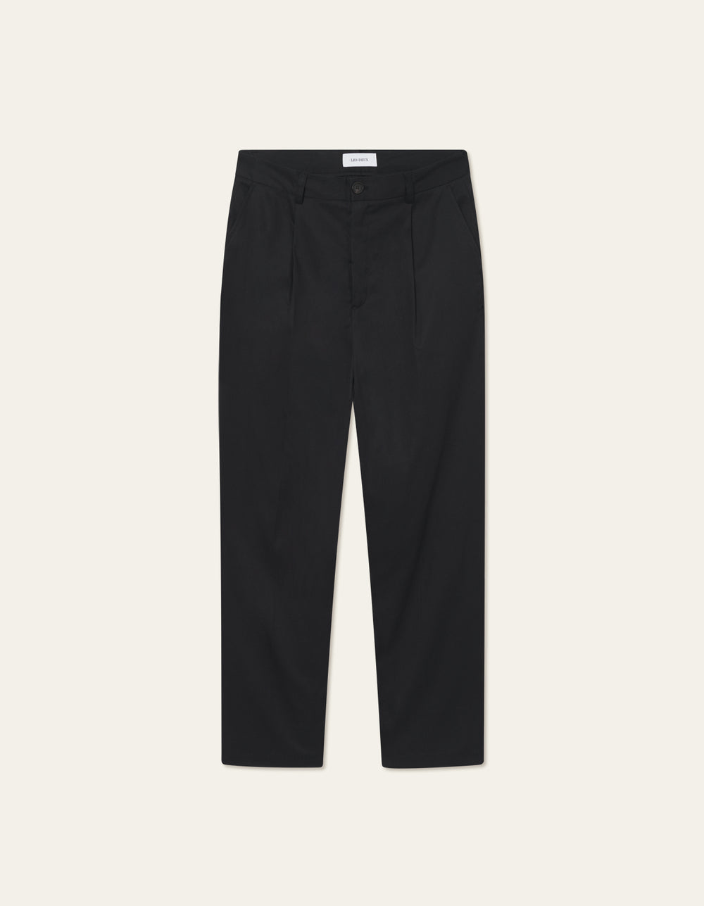 Les Deux Randall Pleated Twill Suit Pants Black
