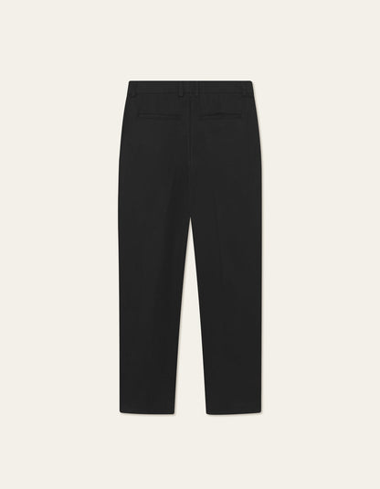 Les Deux Randall Pleated Twill Suit Pants Black