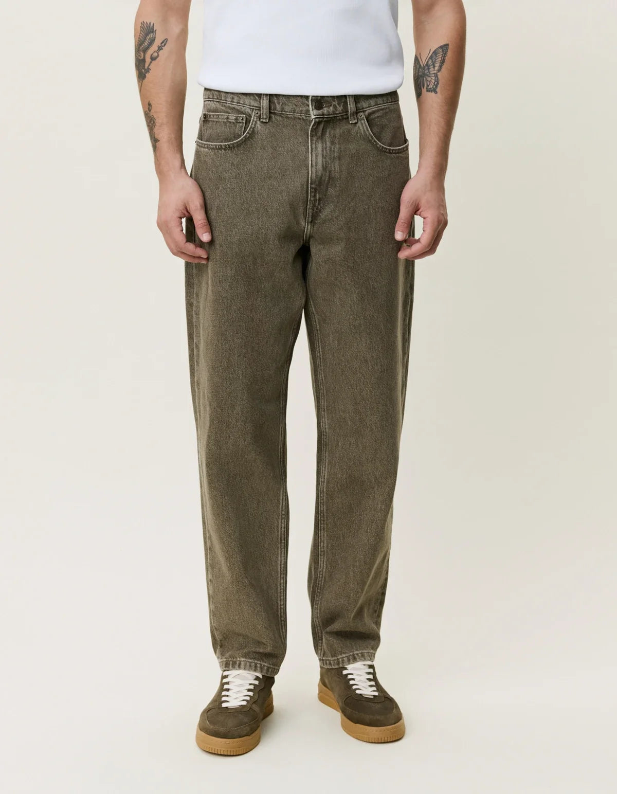 Les Deux Ryder Jeans Light Brown Denim Wash