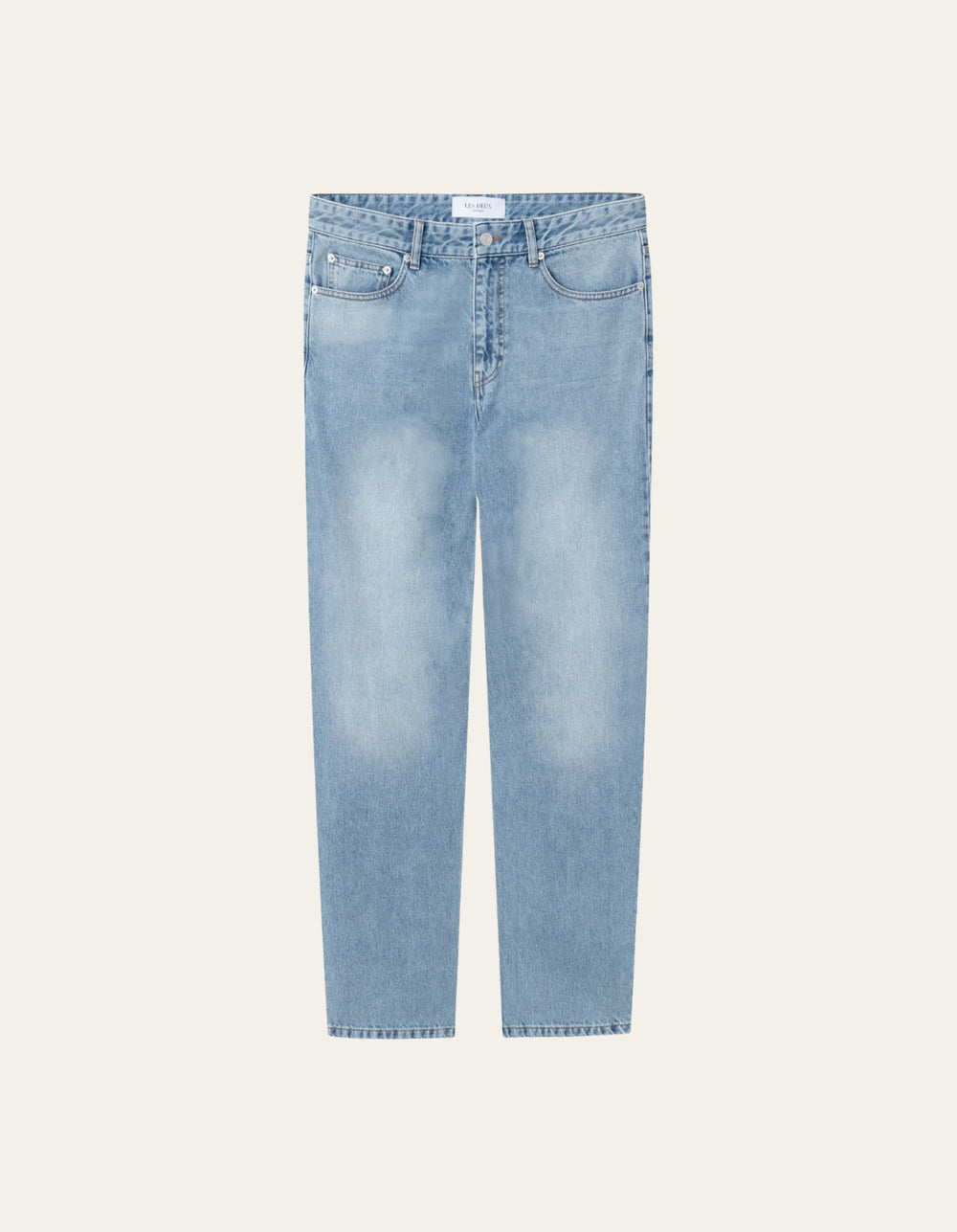 Les Deux Ryder Washed Denim Pants Light Blue Wash