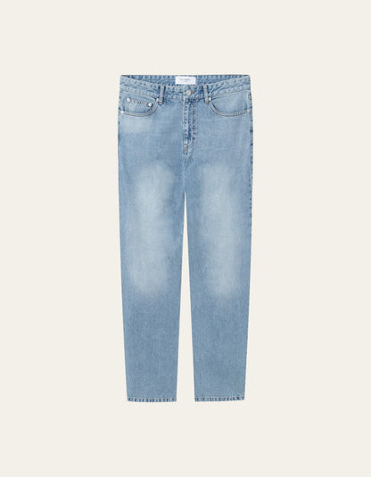 Les Deux Ryder Washed Denim Pants Light Blue Wash