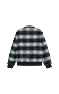 Les Deux SHADOWCHECK VARSITY JACKET Black