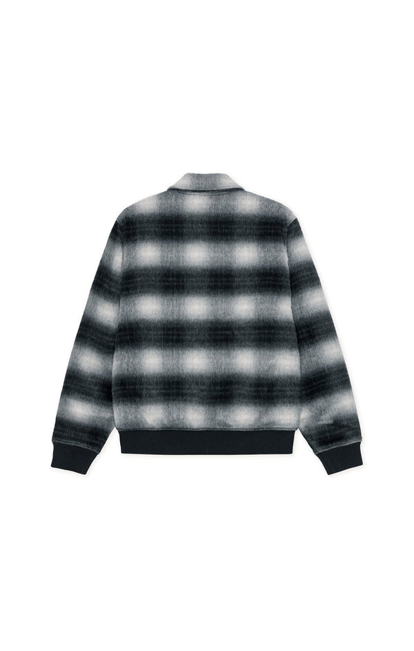 Les Deux SHADOWCHECK VARSITY JACKET Black