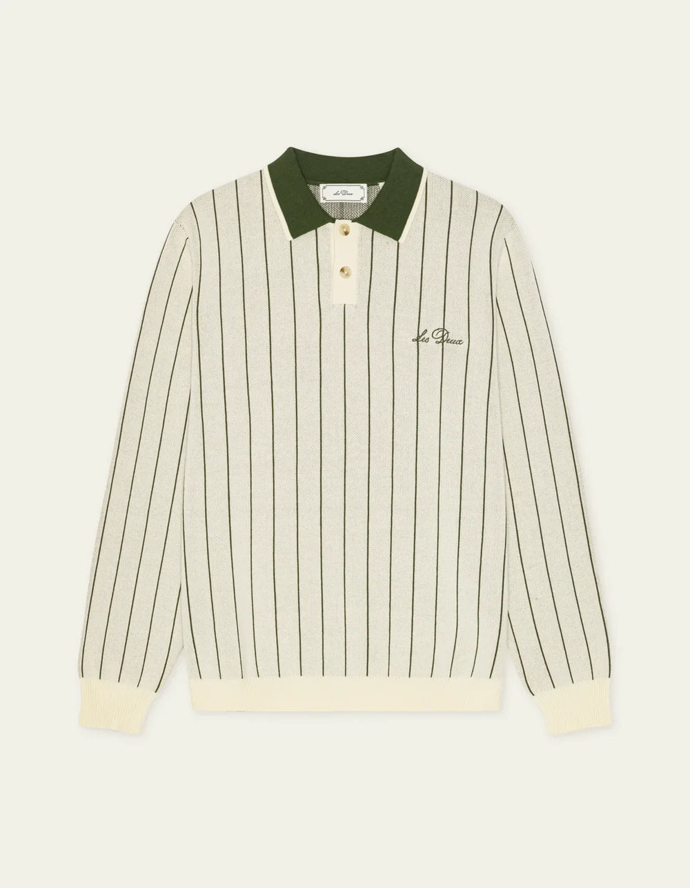 Les Deux SIGNATURE KNITTED L/S POLO Ivory