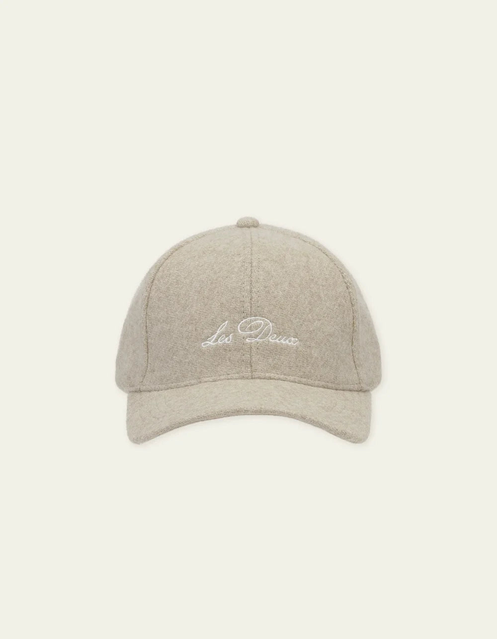 Les Deux SIGNATURE WOOL BASEBALL CAP Dark Sand