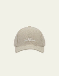 Les Deux SIGNATURE WOOL BASEBALL CAP Dark Sand