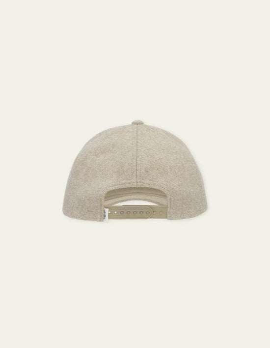 Les Deux SIGNATURE WOOL BASEBALL CAP Dark Sand