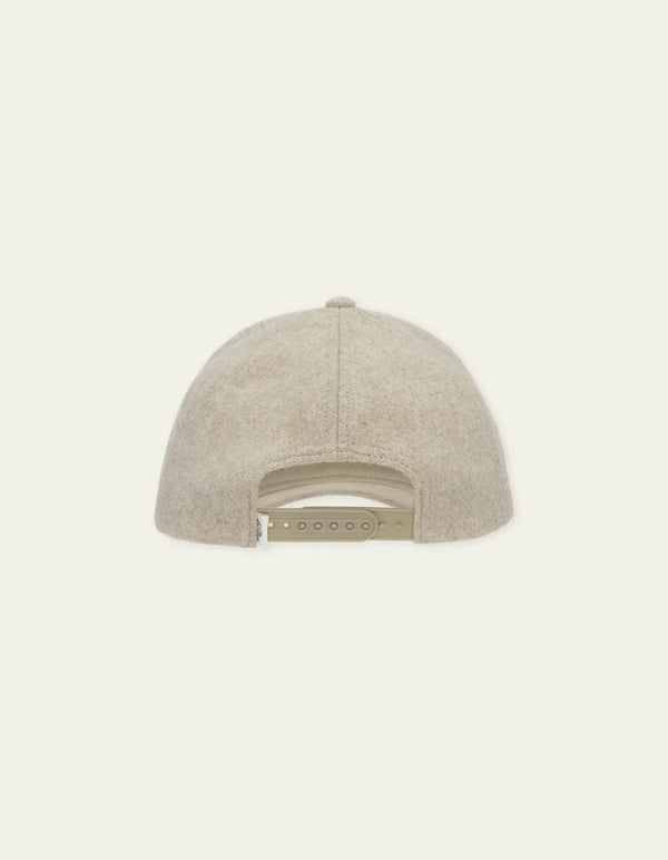 Les Deux SIGNATURE WOOL BASEBALL CAP Dark Sand