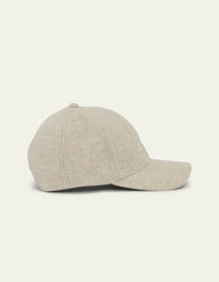 Les Deux SIGNATURE WOOL BASEBALL CAP Dark Sand
