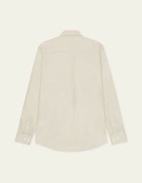 Les Deux SOFT FLANNEL SHIRT Oyster Gray White