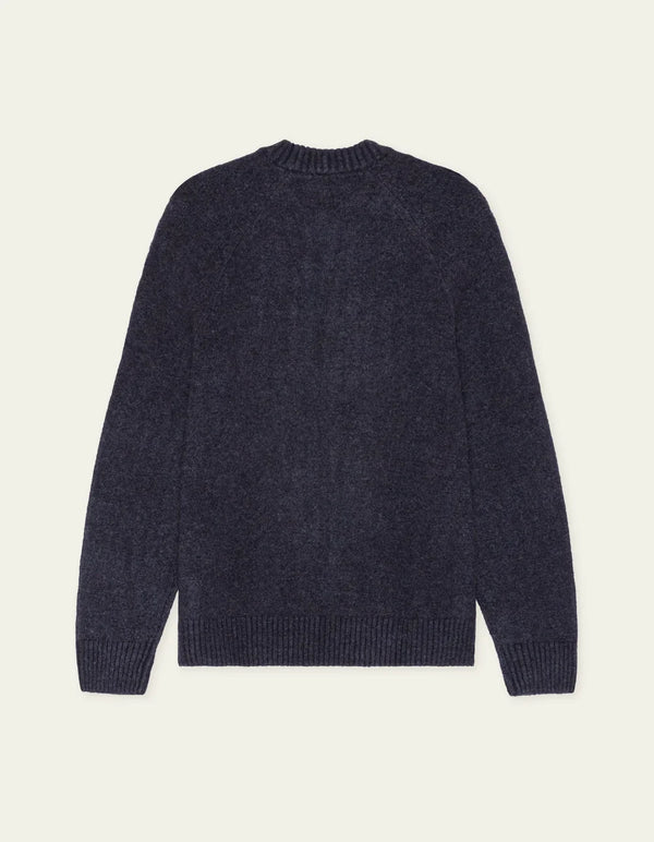 Les Deux SOFT ROUNDNECK KNIT Dark Navy Blue
