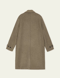 Les Deux SOLID WOOL COAT Dark Sand Melange