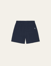 Les Deux STAN SEERSUCKER SWIM SHORTS Dark Navy