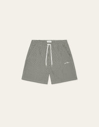 Les Deux STAN STRIPE SEER SWIM SHORTS Black