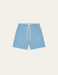 Les Deux STAN STRIPE SEER SWIM SHORTS Palace Blue