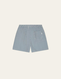 Les Deux STRIPE SEERSUCKER SWIM SHORTS Dark Denim Blue