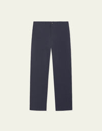 Les Deux Seersucker Suit Pants Dark Navy Blue