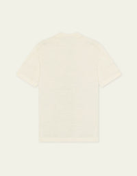 Les Deux Signature Knit Polo Eggnog White