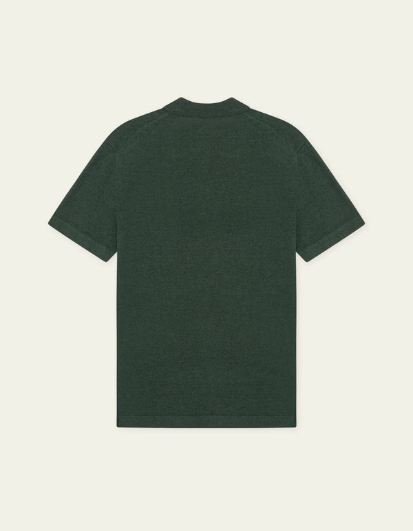 Les Deux Signature Knit Polo Pine Green