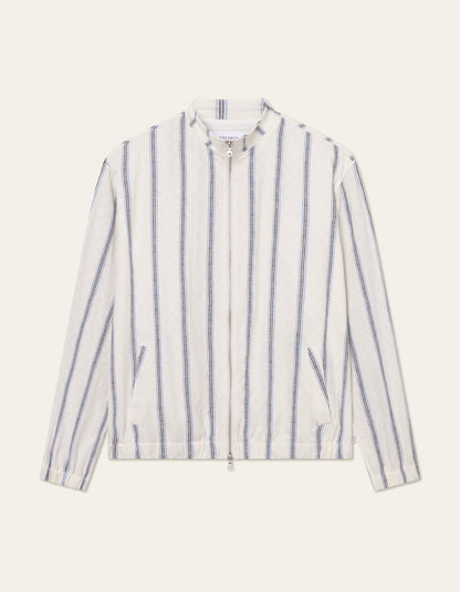 Les Deux Stanley Check Dobby Track Top Light Yvory