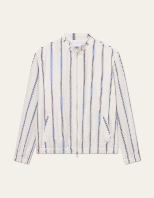 Les Deux Stanley Check Dobby Track Top Light Yvory