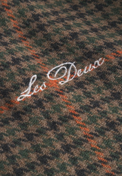 Les Deux Varsity Houndstooth Jacket Teak Brown