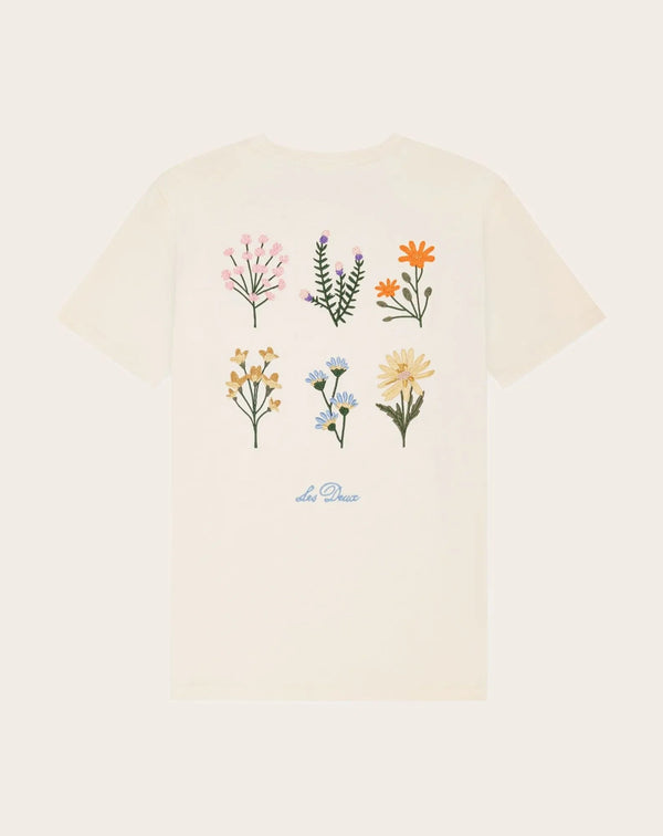 Les Deux WILD FLOWER S/S TEE Eggnog White — Les Deux