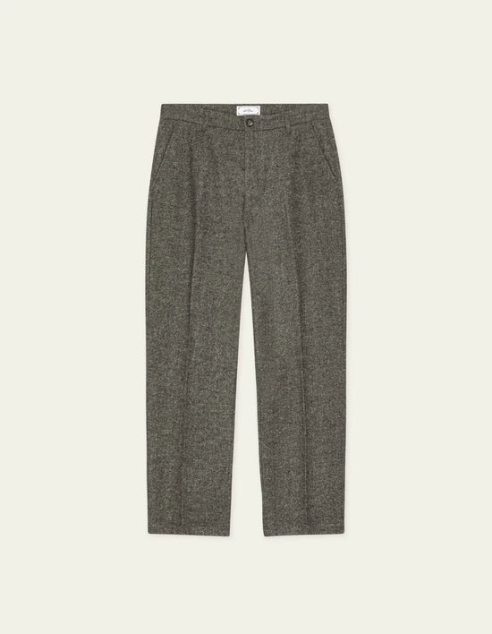 Les Deux WOOL MELANGE SLACK PANTS Caribou — Les Deux