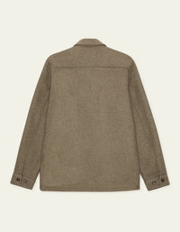 Les Deux WOOL OVERSHIRT Dark Sand Melange