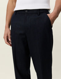 Les Deux WOOL REG SUIT PANTS Dark Navy Blue