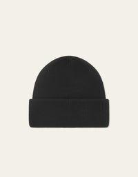 Les Deux Wayne Embroidered Beanie Black