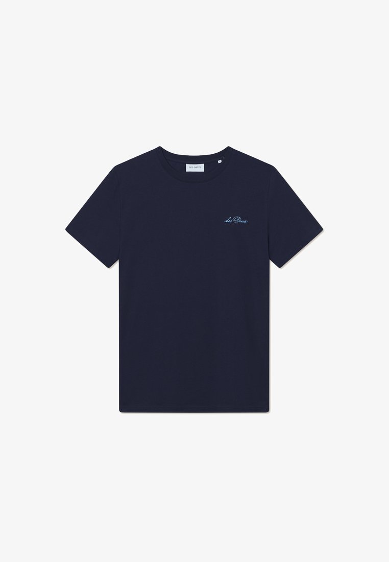 Les Deux Wild Flower T-Shirt Dark Navy