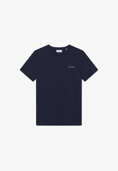Les Deux Wild Flower T-Shirt Dark Navy