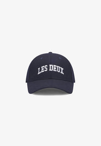 Les Deux Wool Baseball Cap Dark Navy