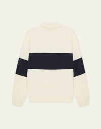 Les Deux ZIPPER RUGBY SWEATSHIRT Ivory