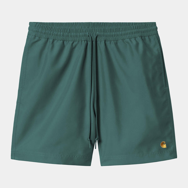 Maillot De Bain Carhartt Wip CHASE SWIM SHORT Rainforest — Carhartt wip
