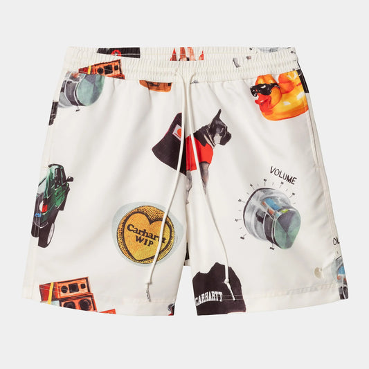 Maillot De Bain Carhartt Wip SLATER SWIM TRUNKS Jacob Rochester Print Wax