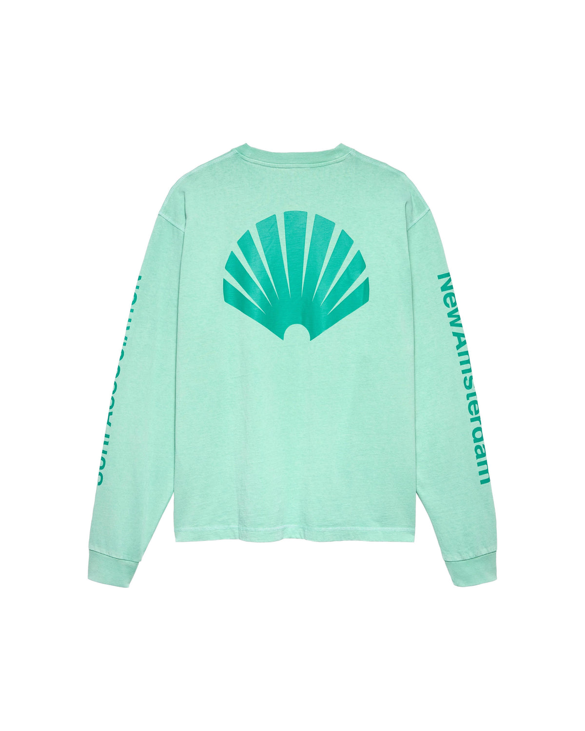New Amsterdam LOGO LONGSLEEVE Ocean Wave Sea Green